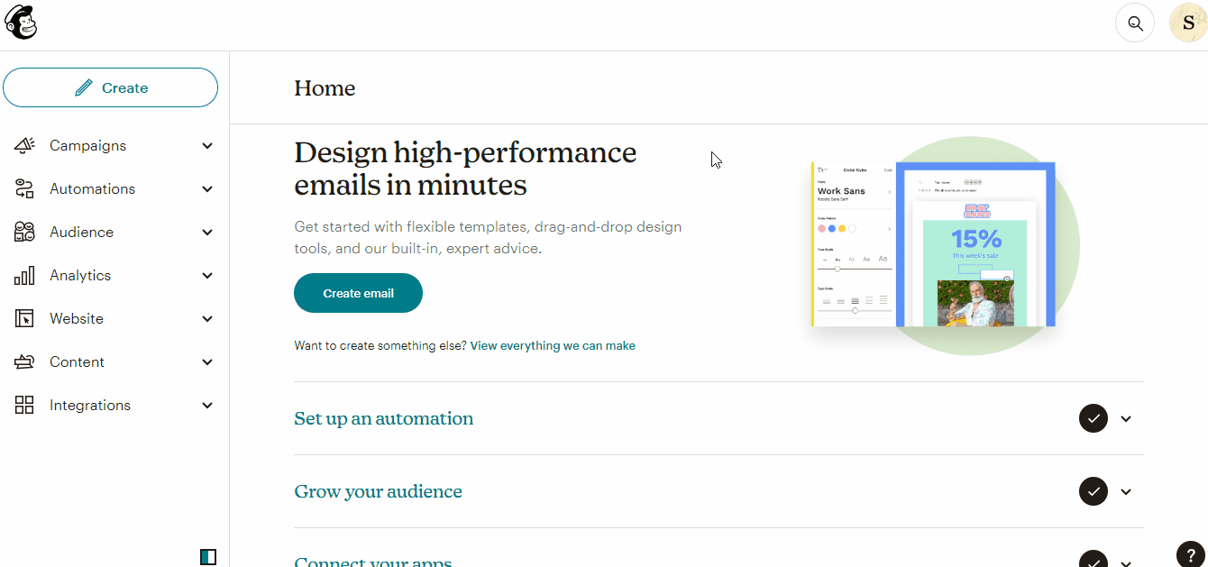 Edit Mailchimp Journey animated
