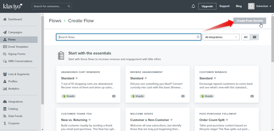 Build Klaviyo automation from scratch