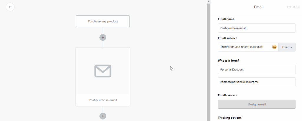 MailerLite design email: drag and drop editor animated